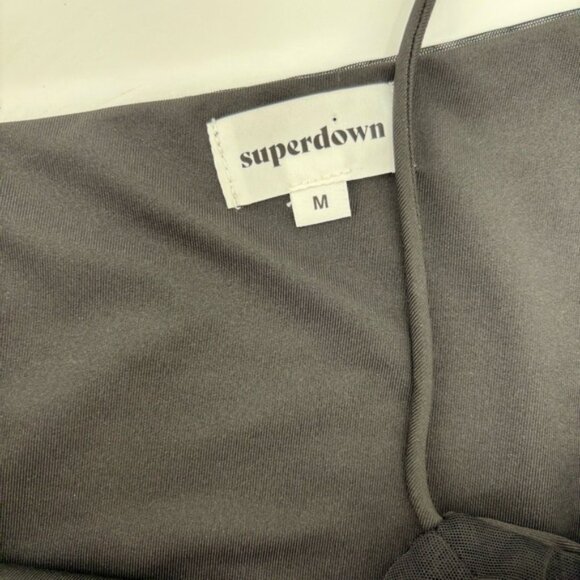 Superdown Jerica Black Mesh Mini Dress Size Medium - Picture 14 of 15